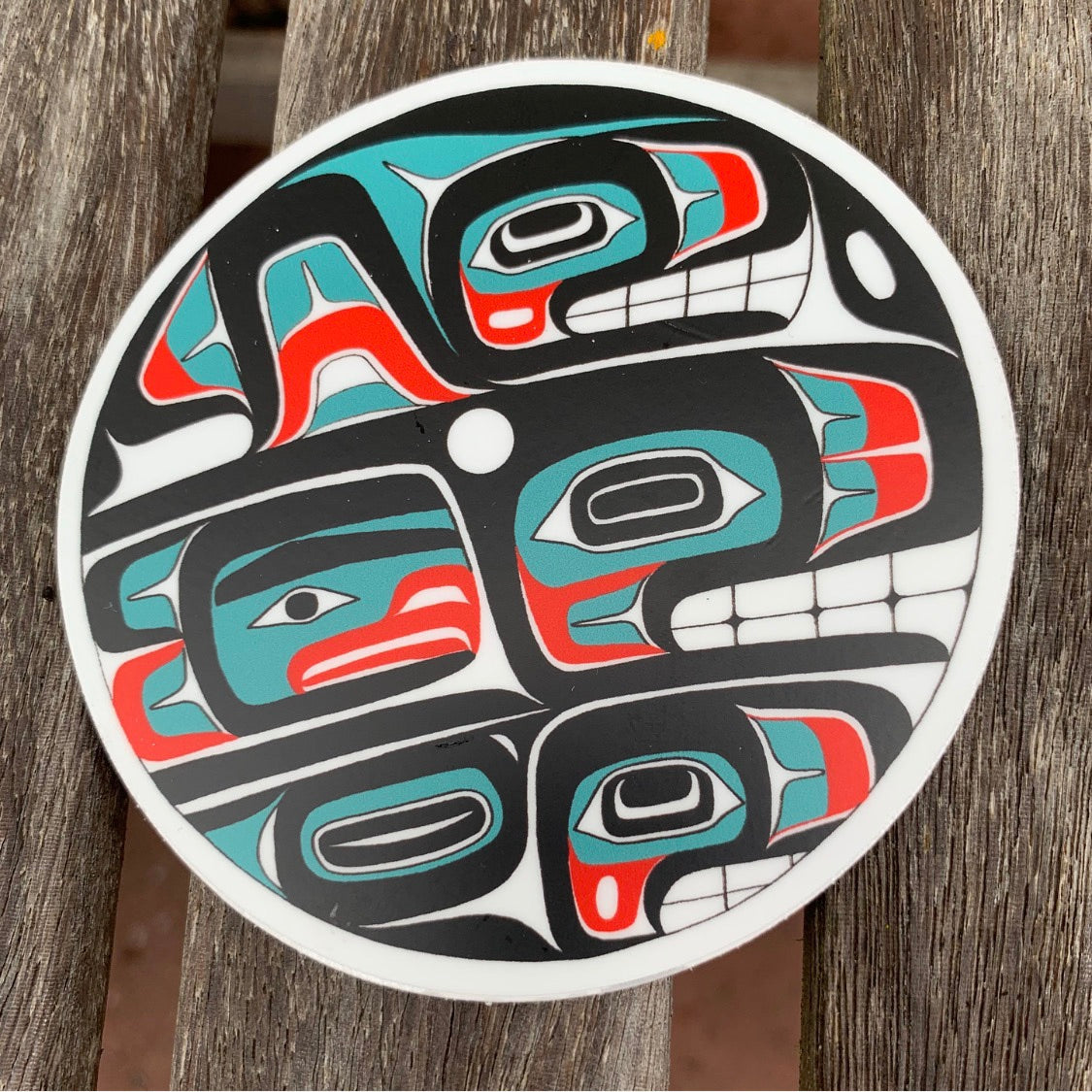 Neck and neck sticker