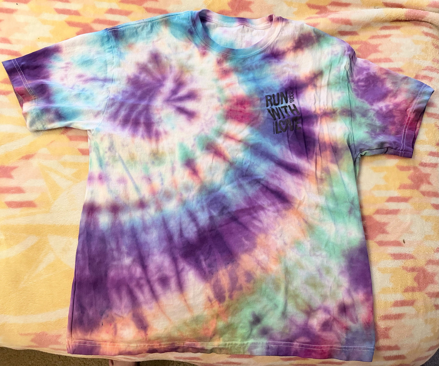 Run with Love Tie-Dye Shirt