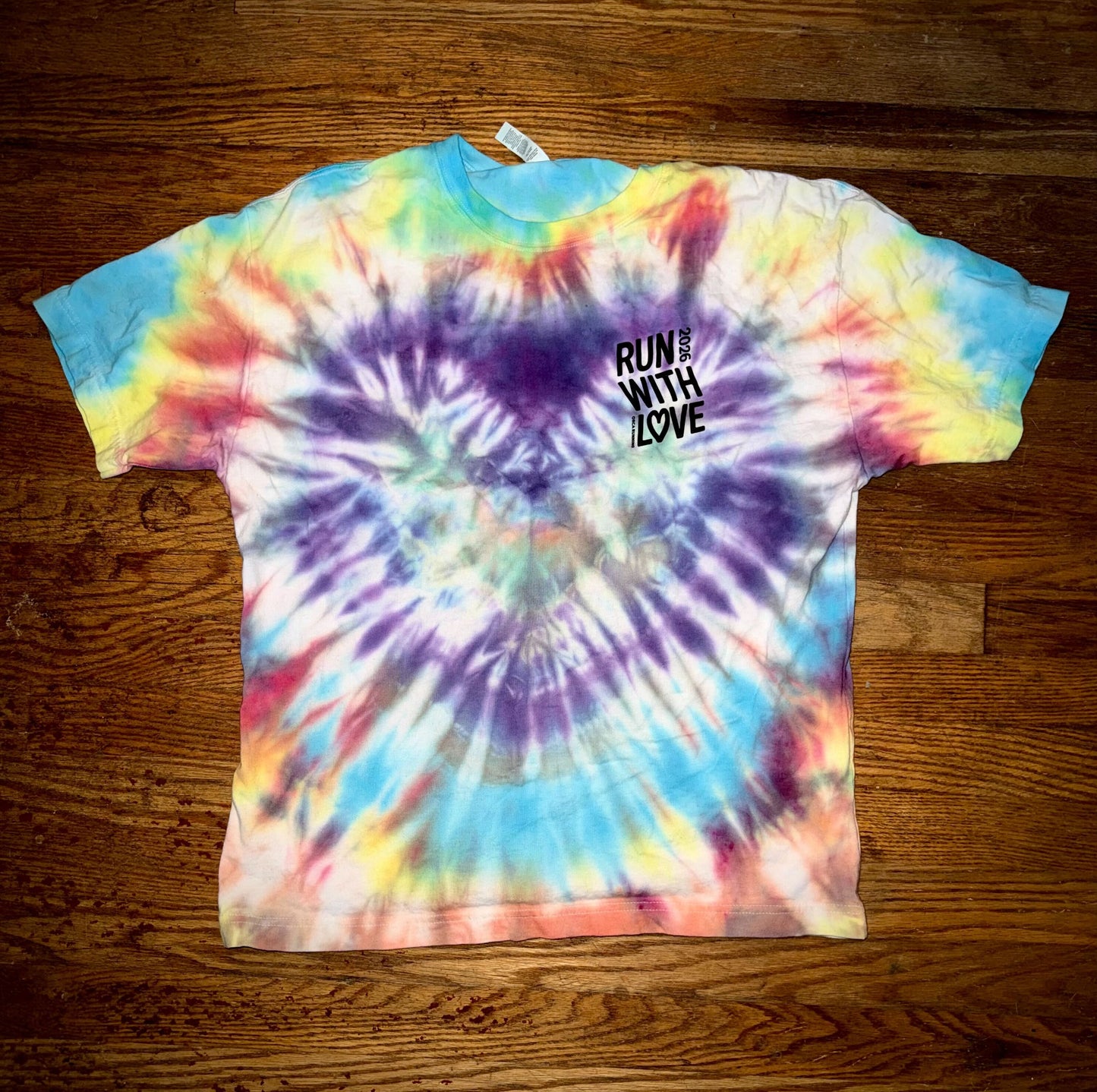 Run with Love Tie-Dye Shirt