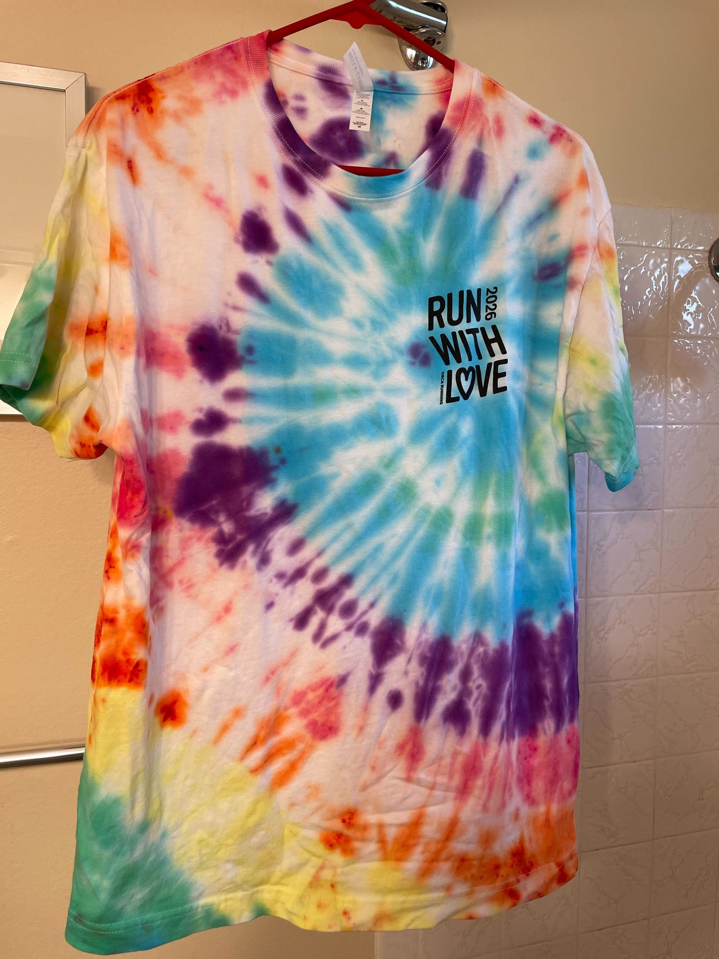 Run with Love Tie-Dye Shirt