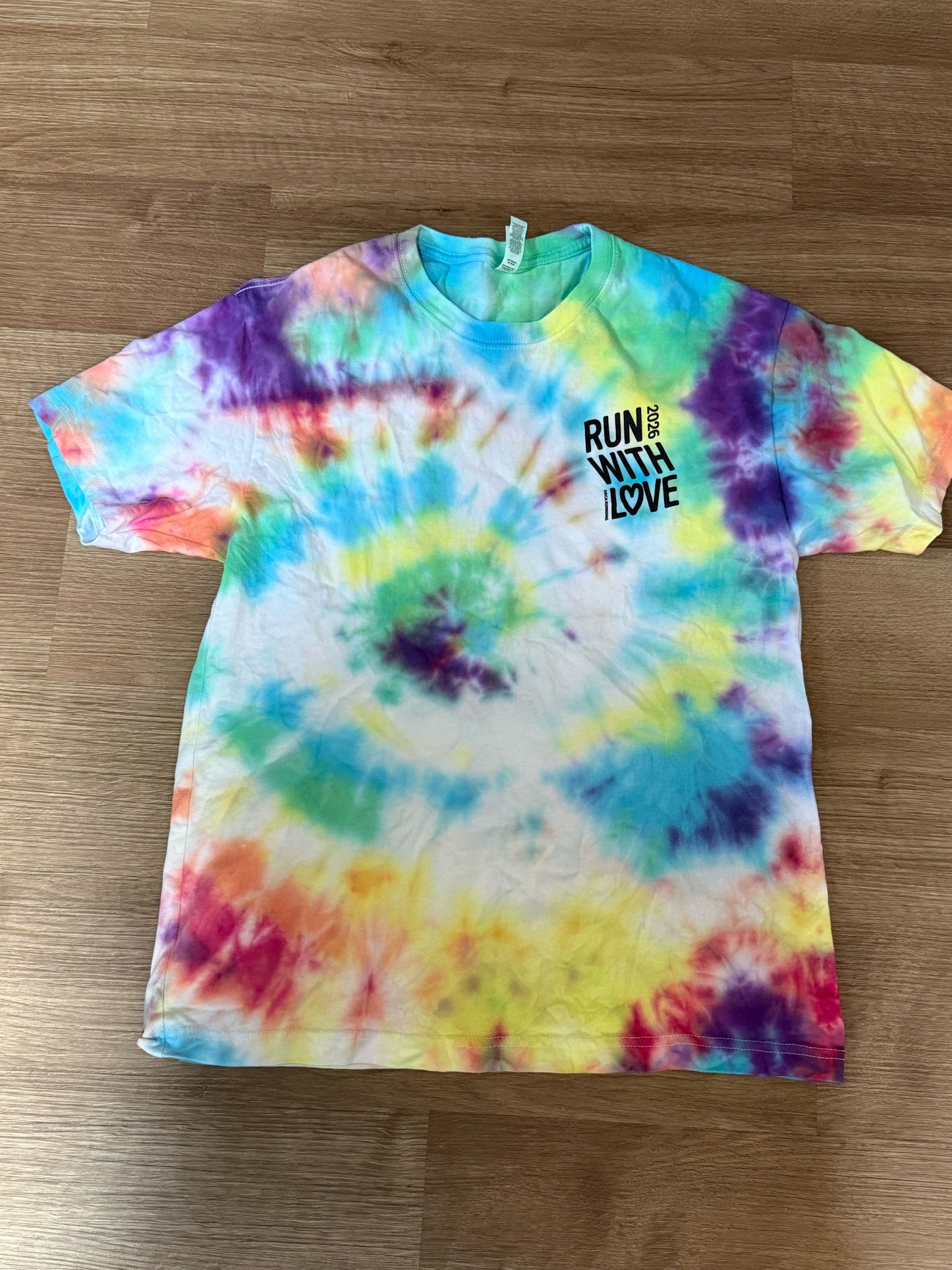 Run with Love Tie-Dye Shirt