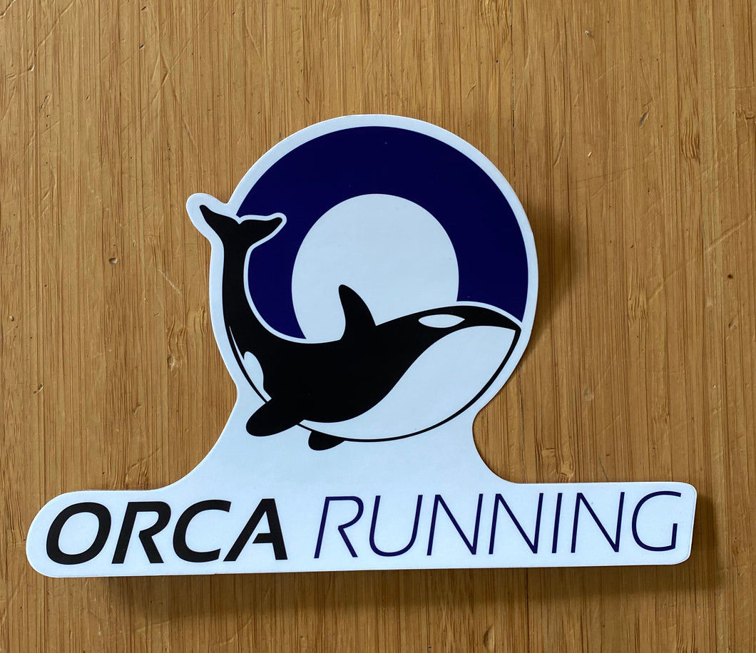 Orca Running sticker